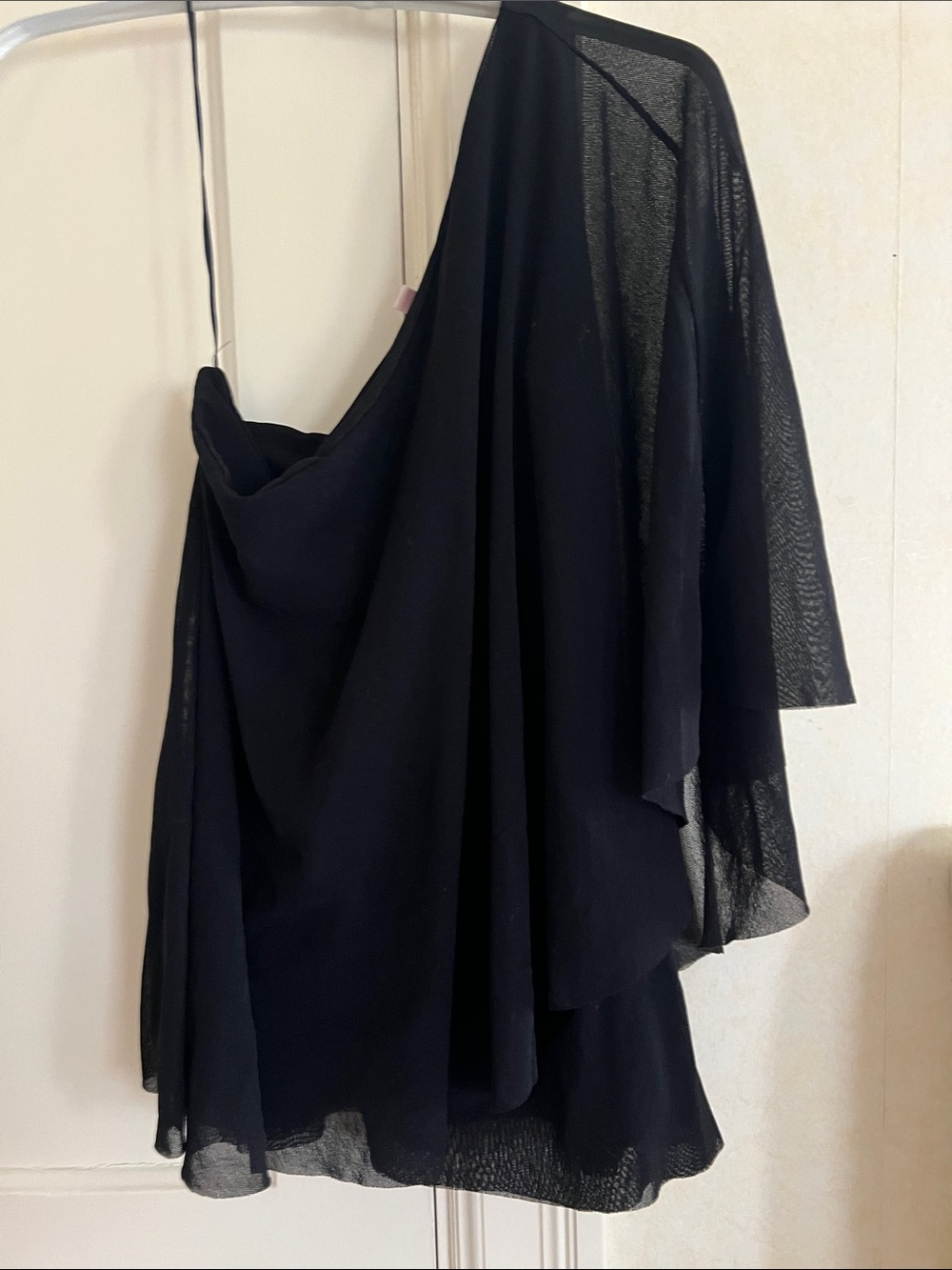 Layered one shoulder Draped Top